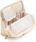 EACHY Standing Makeup Bag, Large Capacity Travel Cosmetic Organizer, Easy-Access Waterproof Toiletry Bag for Women