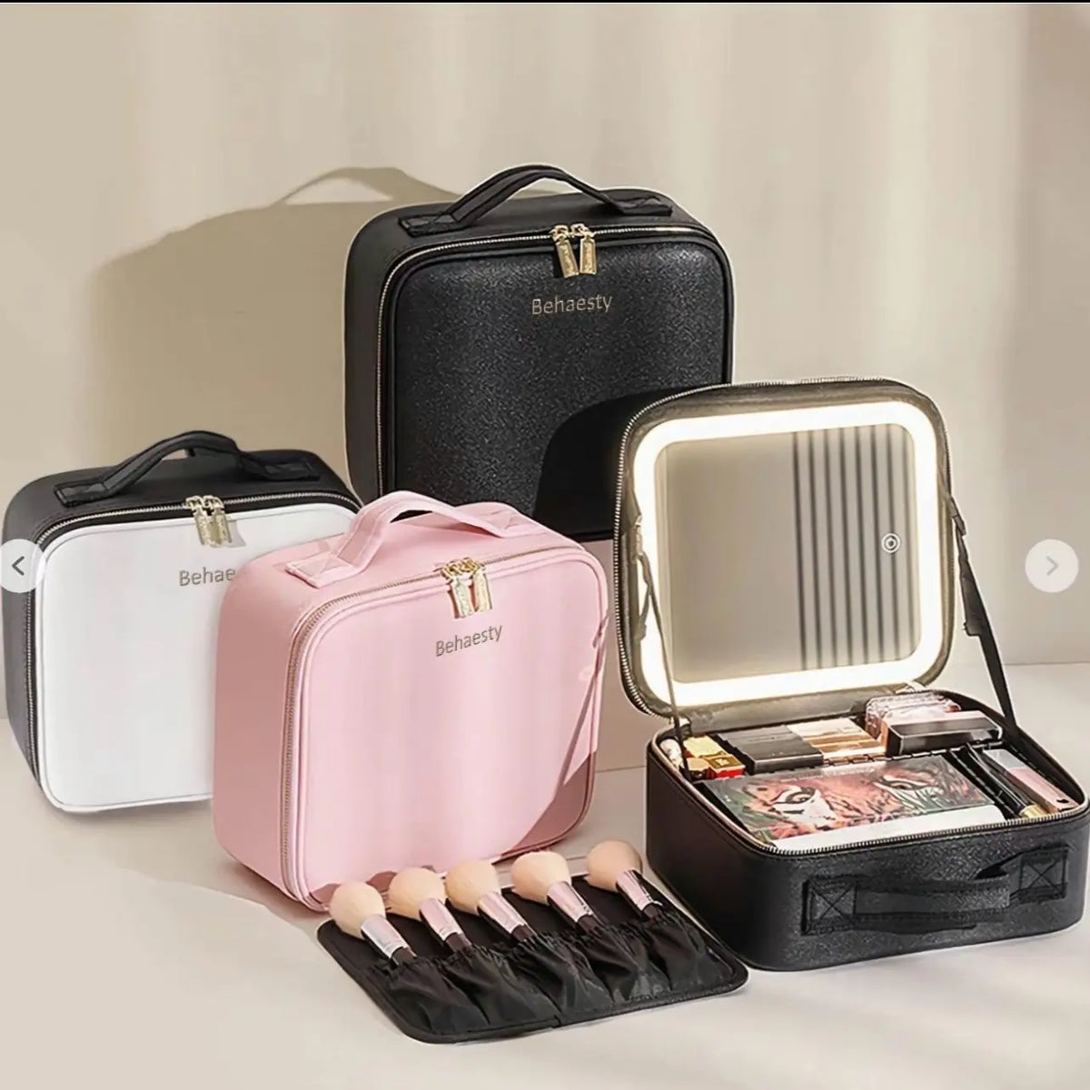 Behaesty Portable Makeup Case - Perfect for Travel Bag