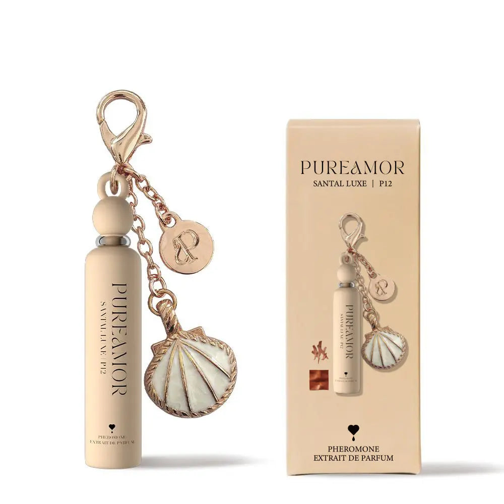 Pureamor Cute Mini Keychain Pheromone Extrait De Parfum (2Ml/0.07 Fl Oz) - Designer-Inspired, Estratetraenol Blend, 14 Scents (Vanilla, Floral, Woody), Magnetic Clip, Bag Accessories, EDC Items, Women'S Travel Gift