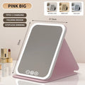 LED Light Cosmetic Mirror Pocket Mirror - Compact Design for Home Lighting Makeup,Back to School,Back to School Haul