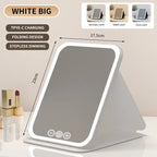LED Light Cosmetic Mirror Pocket Mirror - Compact Design for Home Lighting Makeup,Back to School,Back to School Haul