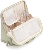 EACHY Standing Makeup Bag, Large Capacity Travel Cosmetic Organizer, Easy-Access Waterproof Toiletry Bag for Women