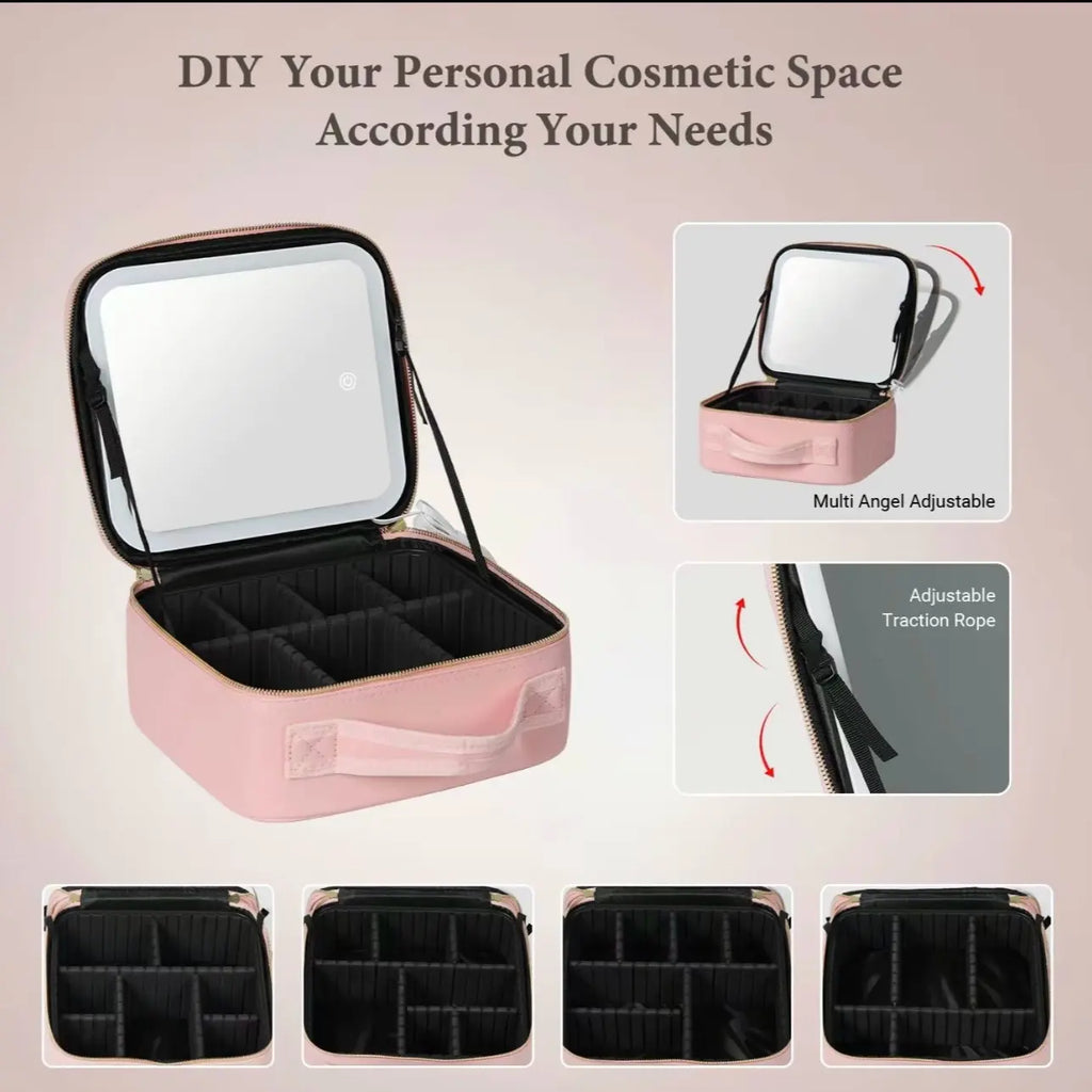 Behaesty Portable Makeup Case - Perfect for Travel Bag